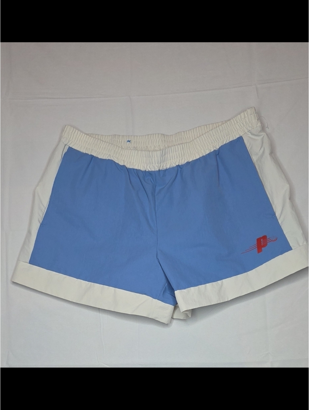 Prince Pickleball NWOT Blue White Woven Athletic Gym Shorts Size XL
